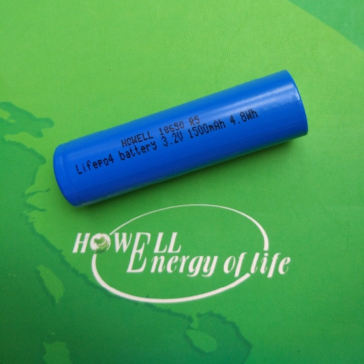 Wholesale Long Cycle Life Rechargeable Cylindrical LiFePO4 18650 Battery Cell 3.2V 1500mAh for Solar Street Light/Electrical Bicycle Scooters Boat Golf Cart