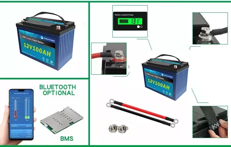 OEM 12V 24V 48V 20ah 100ah 120ah 200ah 280ah Solar Lithium Ion Phosphate Battery LiFePO4 Battery Pack