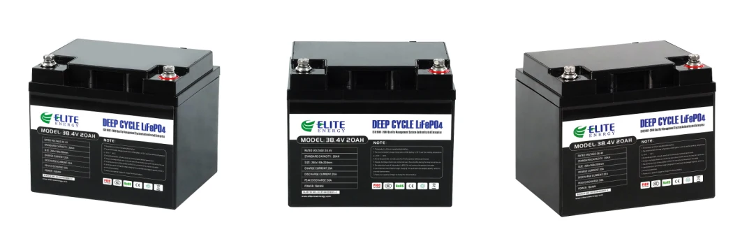 Elite Rechargeable Lithium Battery Pack 36V 20ah Li Ion LiFePO4 18650 32650 E-Bike Battery for Golf Cart/Low Speed Vehicles/Energy Storage