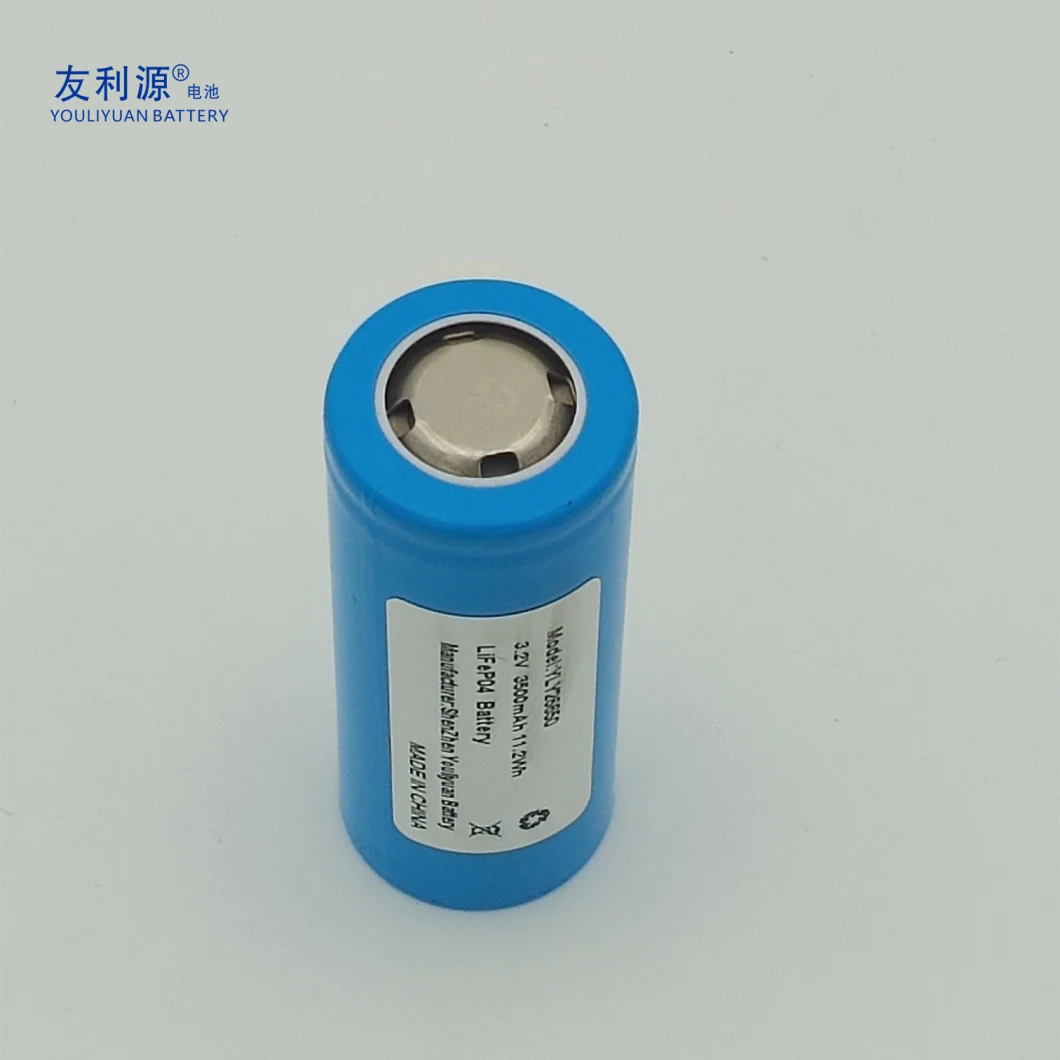 China Manufacturer LFP Battery Electric Scooter Lithium 3.2V 3500mAh 26650 LiFePO4 Battery Cell with CE RoHS Un38.3 MSDS and Bis