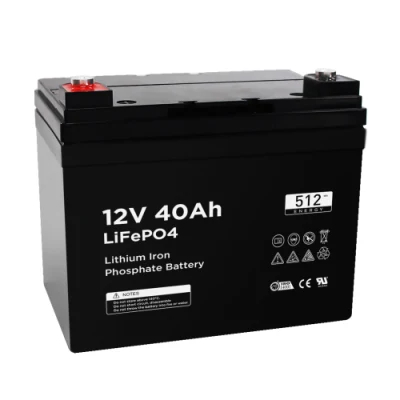 2165 12V 40Ah Lithium-Eisenphosphat-LiFePO4-Akku mit BMS-Ladegerät