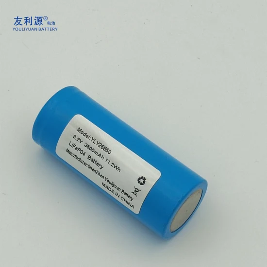 China Hersteller LFP Batterie Elektroroller Lithium 3,2V 3500mAh 26650 LiFePO4 Batteriezelle mit CE RoHS Un38.3 MSDS und Bis